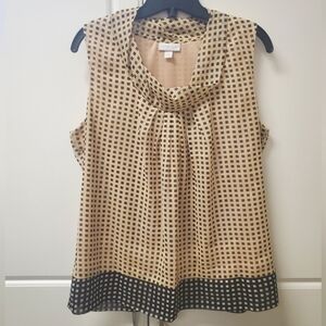 New York & Co Black and Gold Top Sz. L